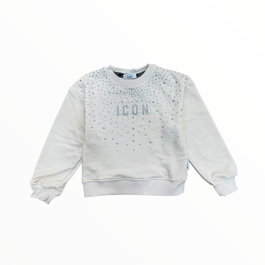 Felpa Icon con strass ragazza