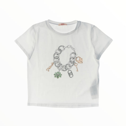 T-Shirt Liu Jo con ciondoli portafortuna