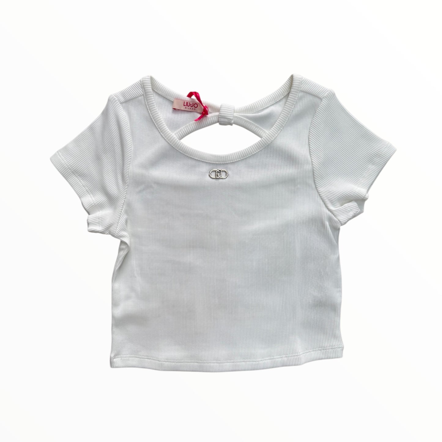 T-Shirt crop a costine Liu Jo