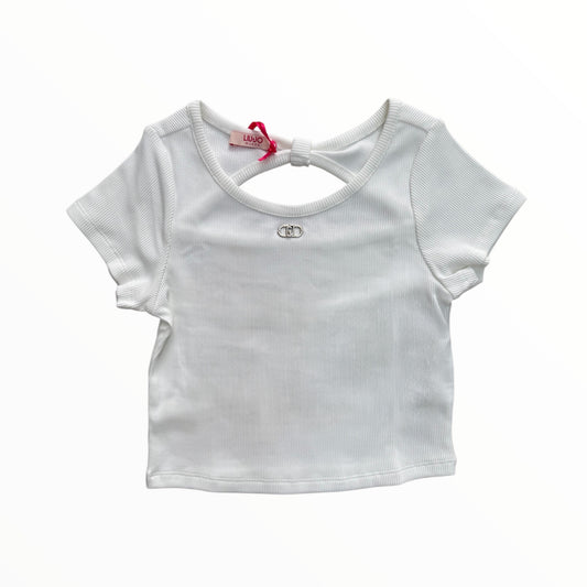 T-Shirt crop a costine Liu Jo