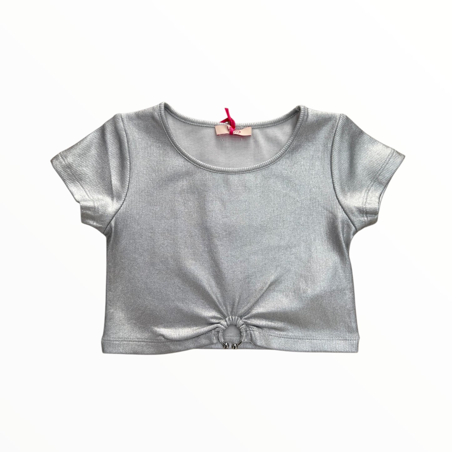 T-Shirt crop silver Liu Jo