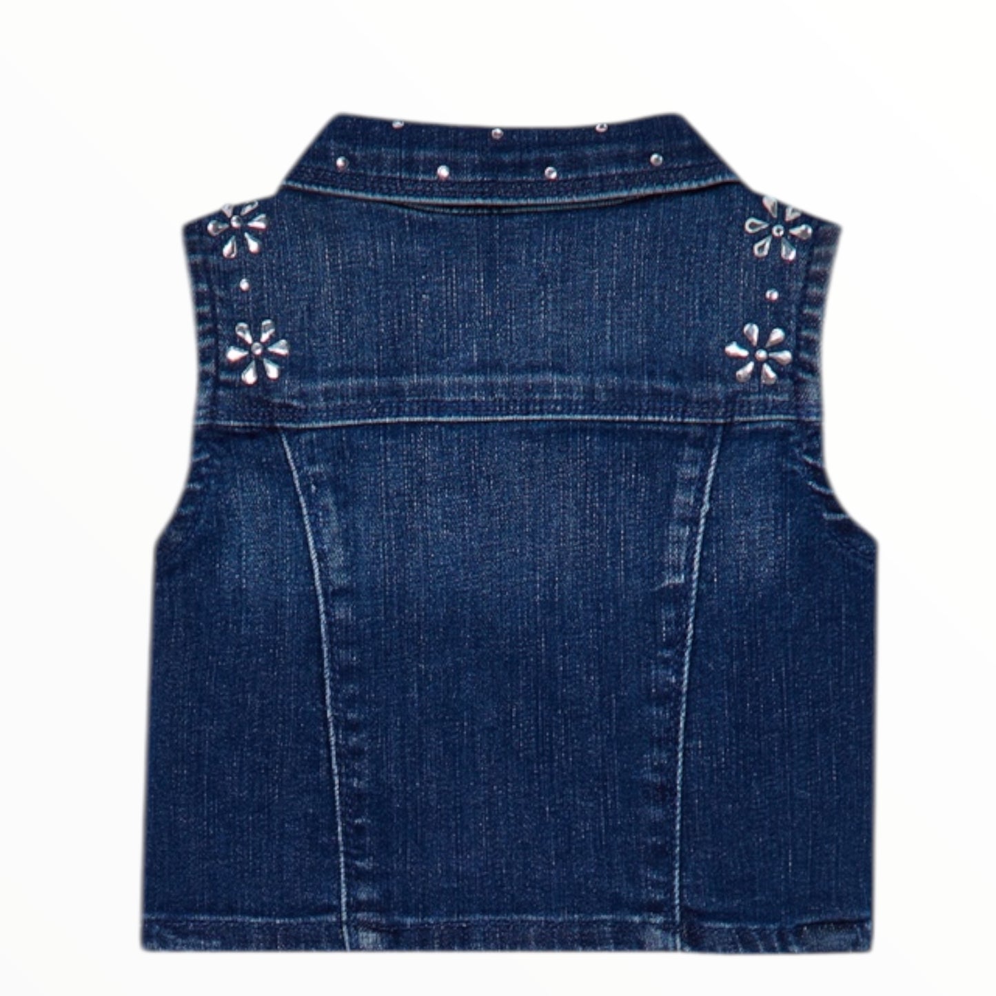 Gilet in denim con ricami gioiello Liu Jo