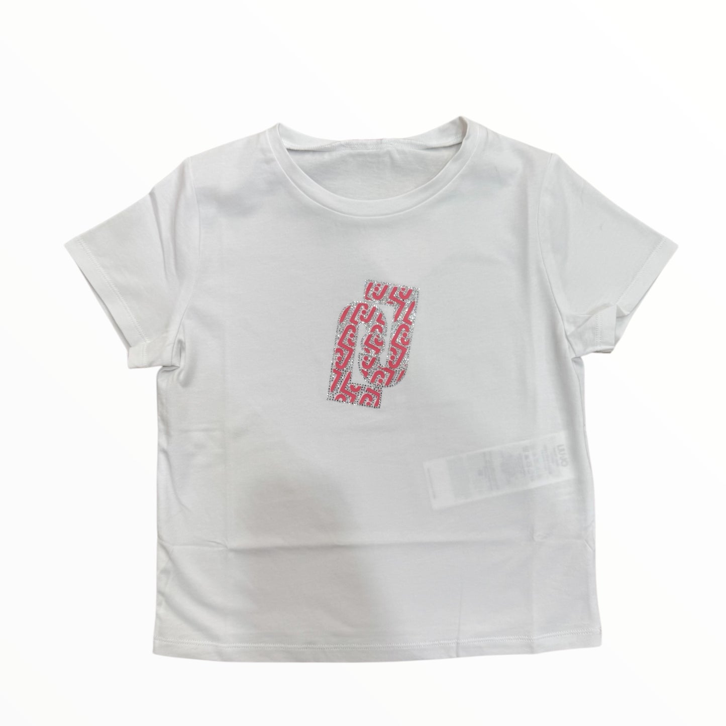 T-Shirt Liu Jo logo rosa geranio