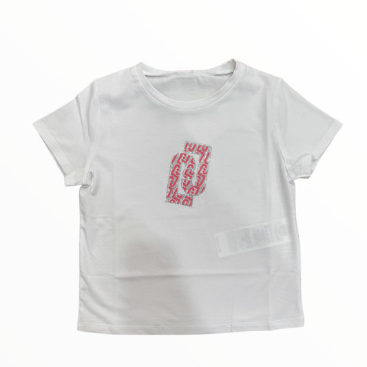 T-Shirt Liu Jo logo rosa geranio
