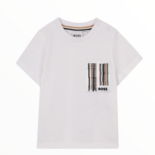 T-Shirt con taschino Boss