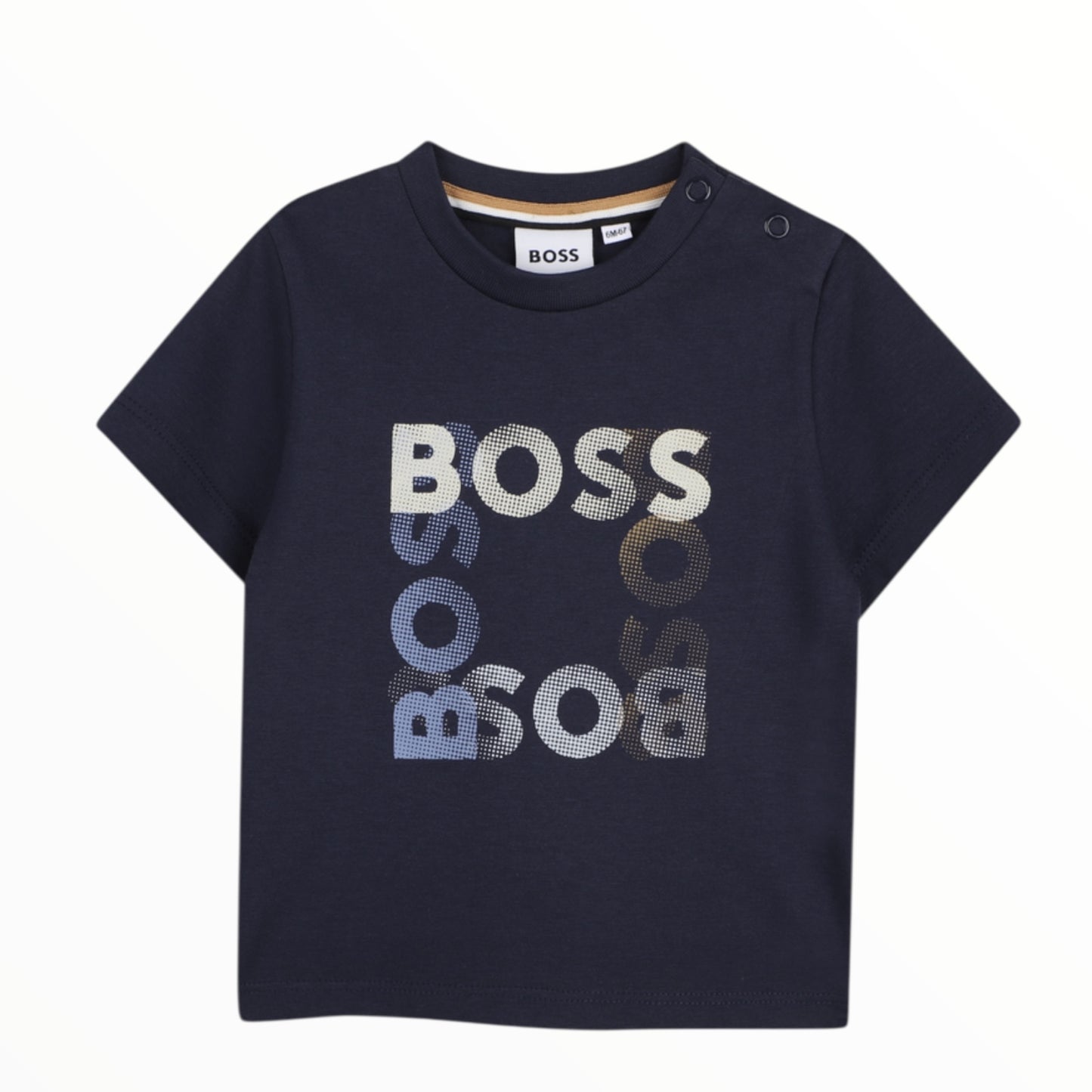 T-Shirt Boss logo quadrato