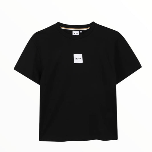 T-Shirt Boss logo centrale