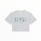 T-Shirt Guess fiori in rilievo
