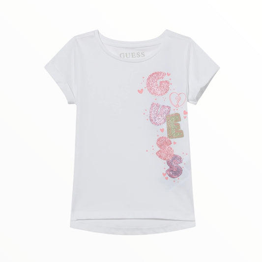 T-Shirt Guess logo glitterato