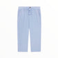 Pantalone misto lino celeste Guess