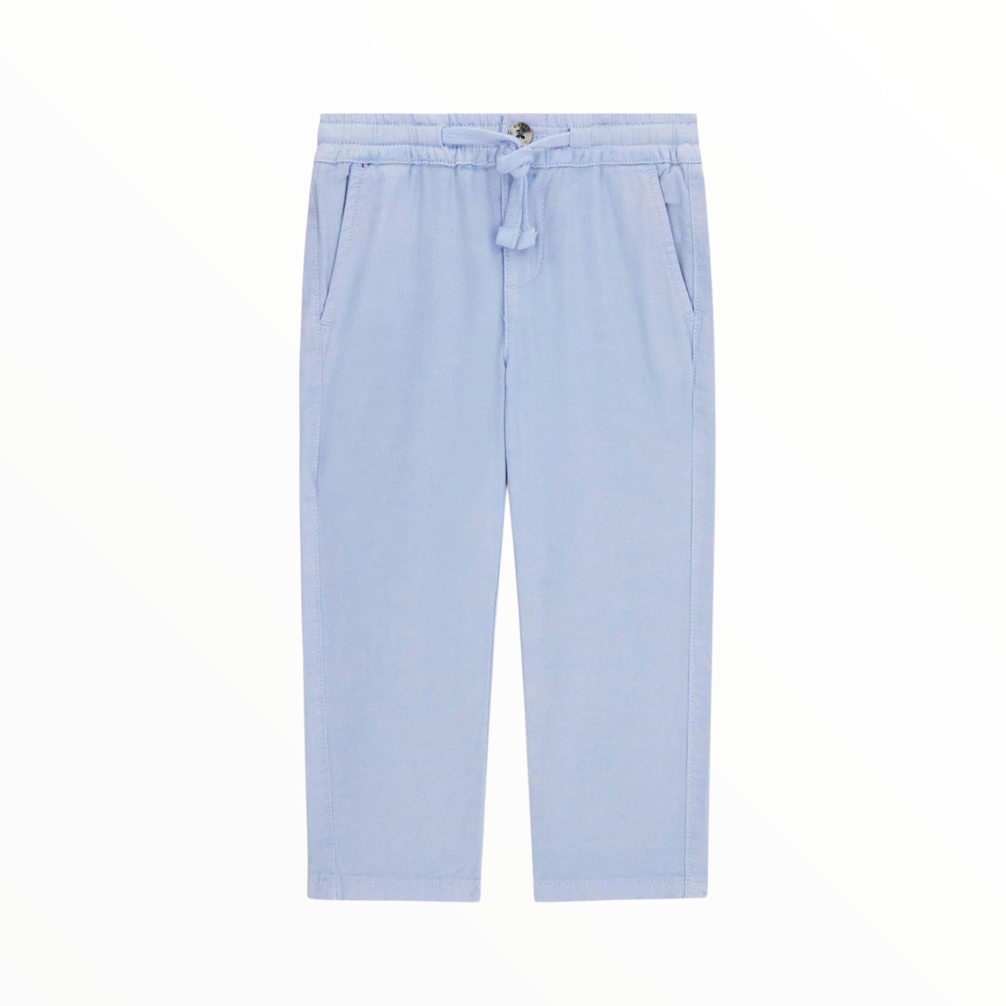 Pantalone misto lino celeste Guess