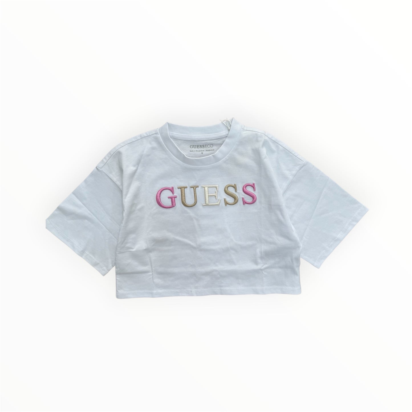 T-Shirt con logo Guess ricamato
