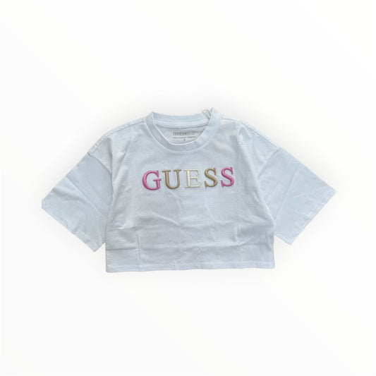T-Shirt con logo Guess ricamato