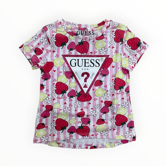 T-Shirt Guess a righe fragole