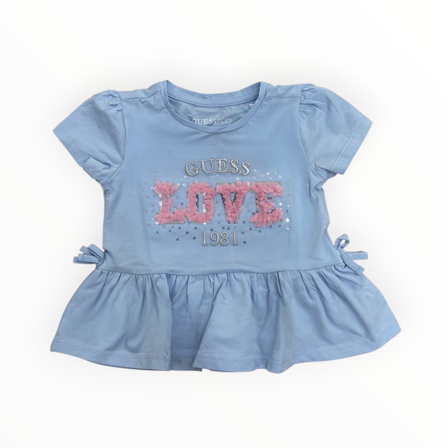 T-Shirt Guess love floreale