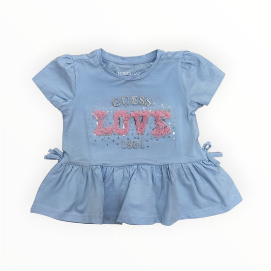 T-Shirt Guess love floreale