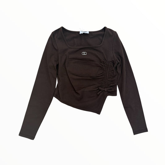 T-Shirt Liu Jo corta marrone