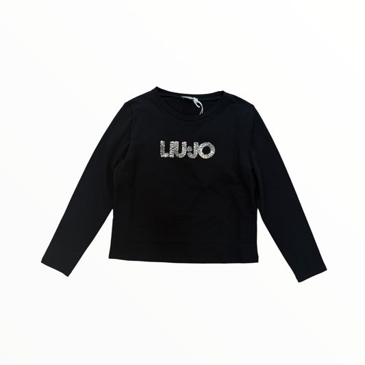 T-Shirt Liu Jo logo paillettes
